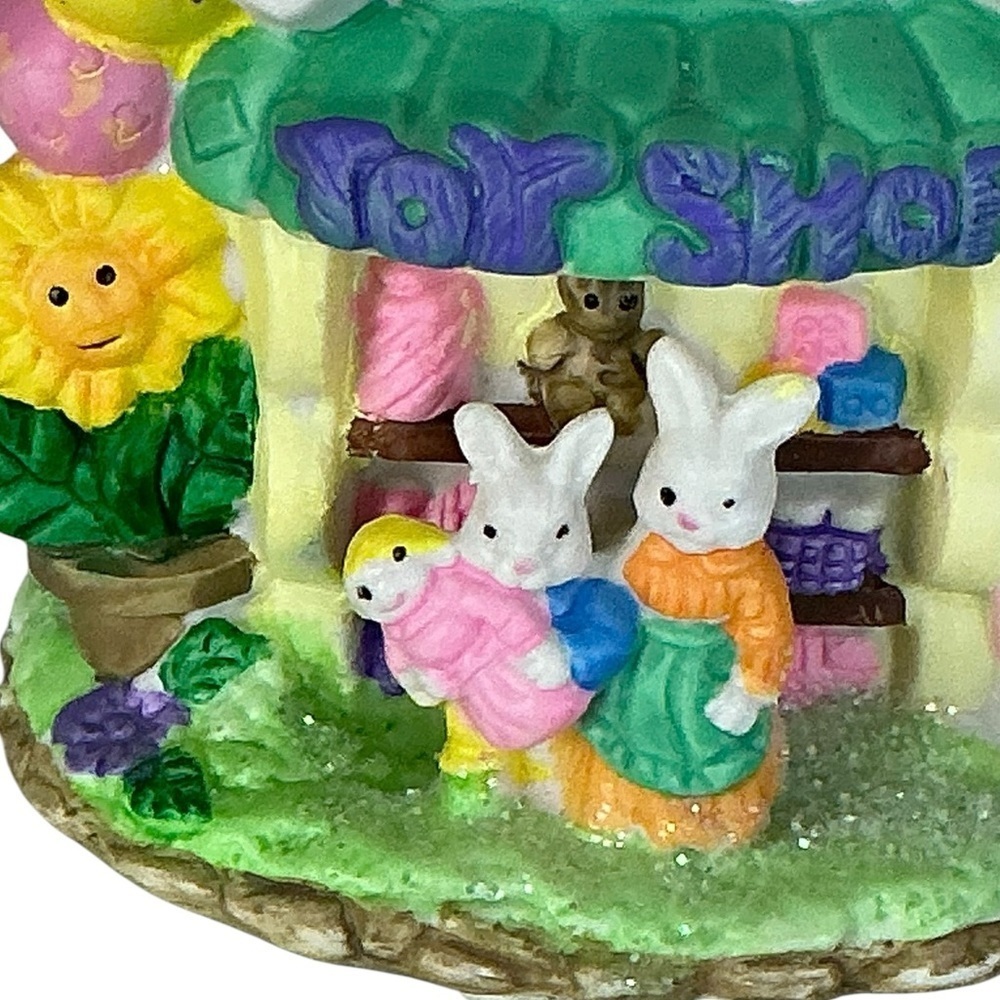 Hoppy Hollow Easter Village Toy Shop House Ceramic Vintage Collectible 2003 - Picture 10 of 16